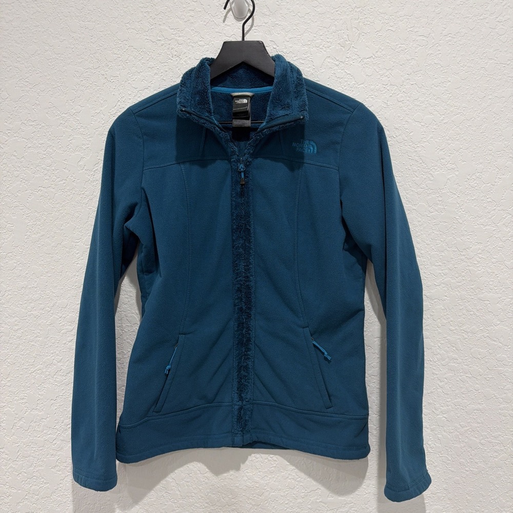 The North Face Teal Fleece Full Zip Women's Size Small Winter Cold Weather Hike